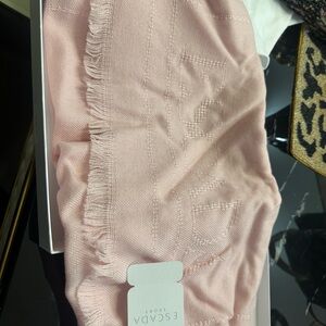 Escada Soft Pink Fringed Wrap